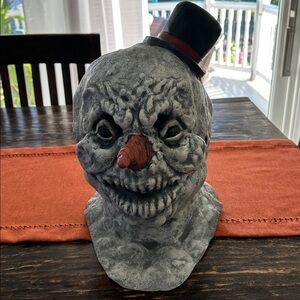 Killer Snowman Mask with Black Hat- Halloween